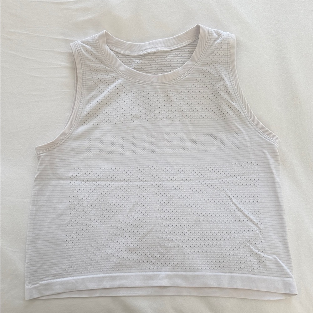 Lululemon Athletica White Tank Top